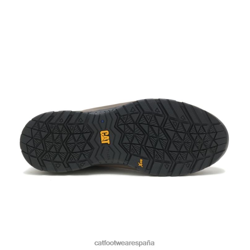 Caterpillar Zapato de trabajo con punta de material compuesto de cuero aerodinámico 2.0 arcilla hombres 4JJT895 | zapatos de trabajo