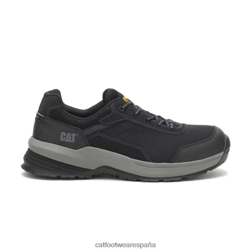 Caterpillar Zapato de trabajo con punta de material compuesto de malla aerodinámica 2.0 negro hombres 4JJT891 | zapatos de trabajo