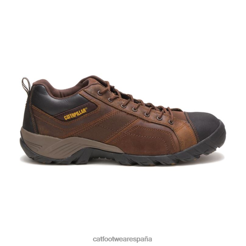 Caterpillar zapato de trabajo con punta de material compuesto de argón marron oscuro hombres 4JJT889 | zapatos de trabajo