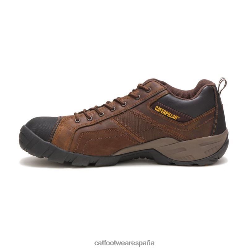 Caterpillar zapato de trabajo con punta de material compuesto de argón marron oscuro hombres 4JJT889 | zapatos de trabajo
