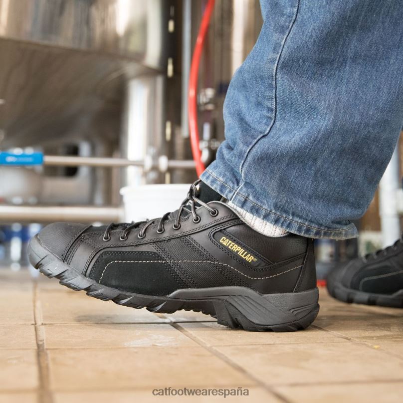 Caterpillar zapato de trabajo con punta de material compuesto de argón negro hombres 4JJT890 | zapatos de trabajo