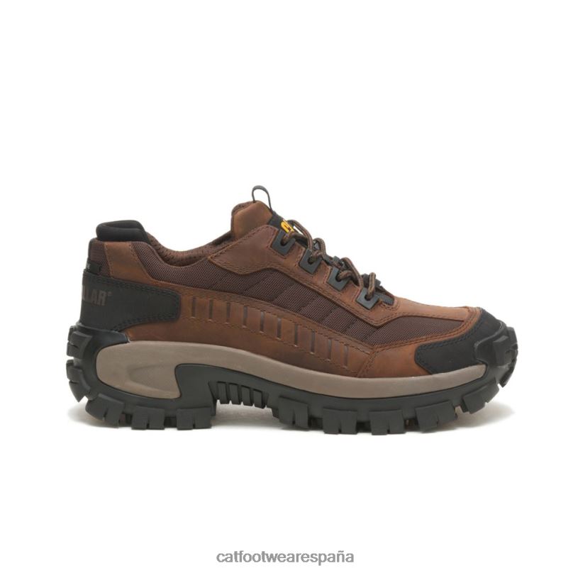 Caterpillar zapato de trabajo invasor con punta de acero marron oscuro hombres 4JJT879 | zapatos de trabajo