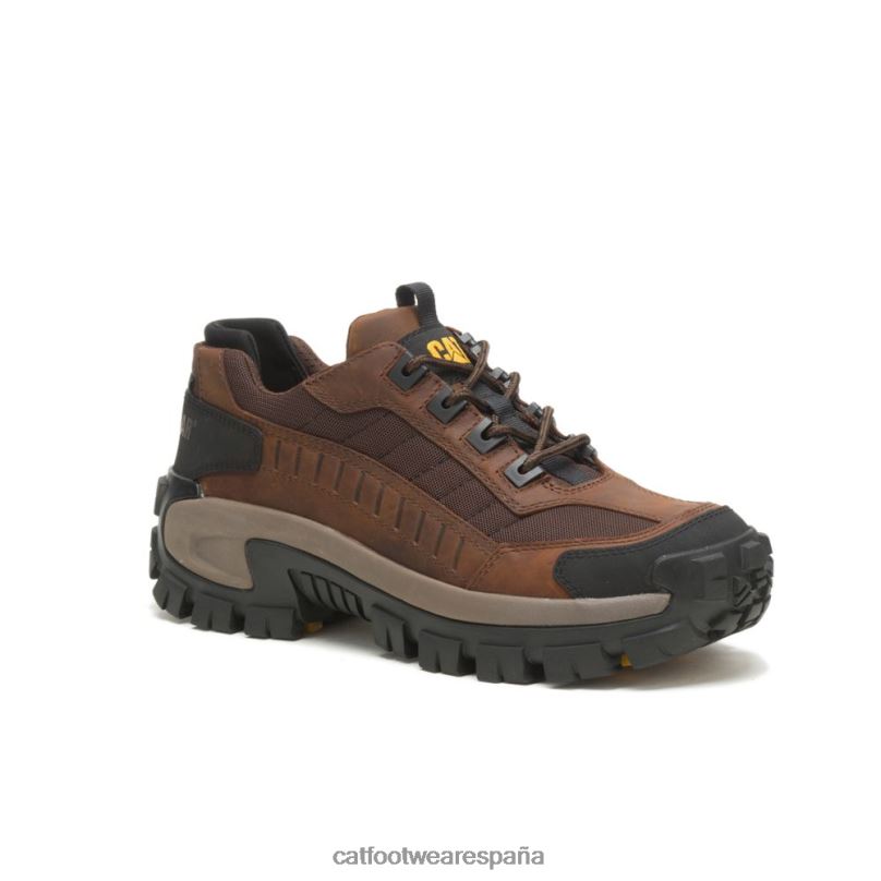 Caterpillar zapato de trabajo invasor con punta de acero marron oscuro hombres 4JJT879 | zapatos de trabajo