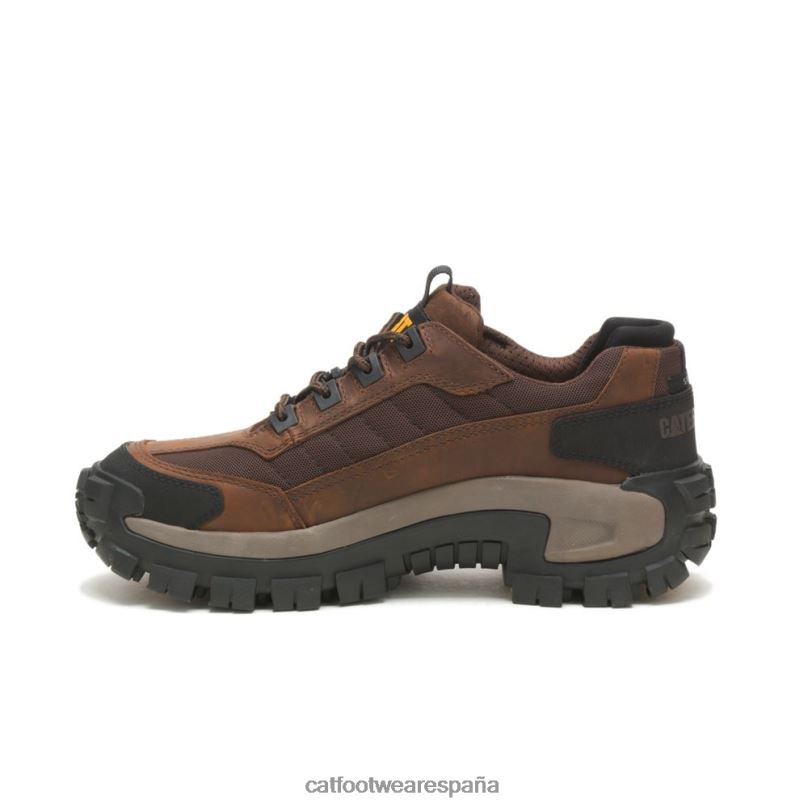 Caterpillar zapato de trabajo invasor con punta de acero marron oscuro hombres 4JJT879 | zapatos de trabajo