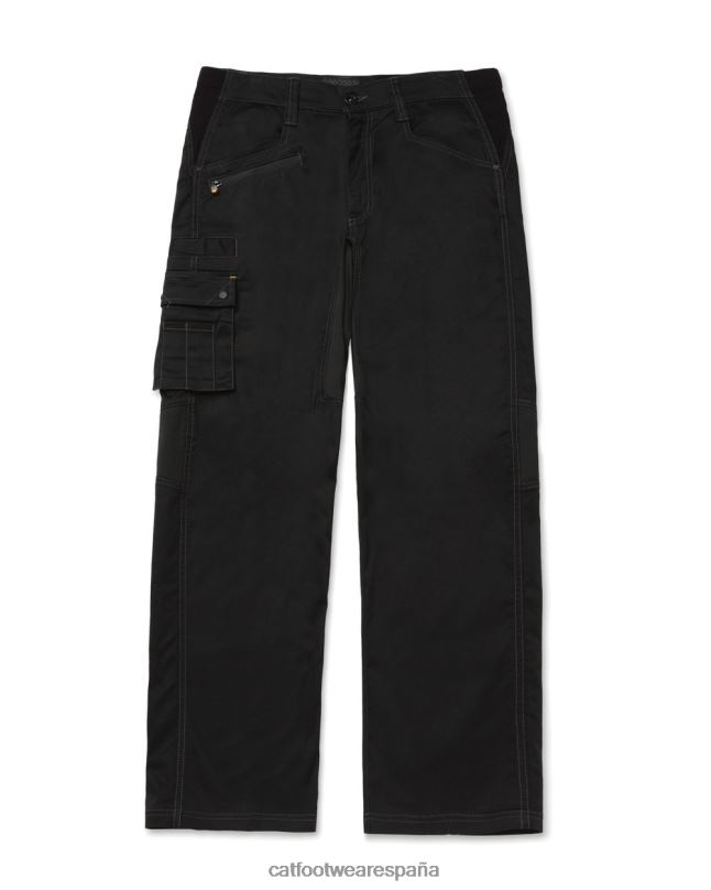 Caterpillar pantalón flexible del operador negro hombres 4JJT8245 | fondos