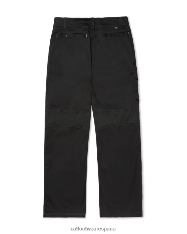 Caterpillar pantalón flexible del operador negro hombres 4JJT8245 | fondos