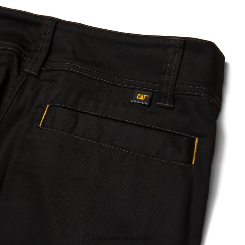 Caterpillar pantalón flexible del operador negro hombres 4JJT8245 | fondos