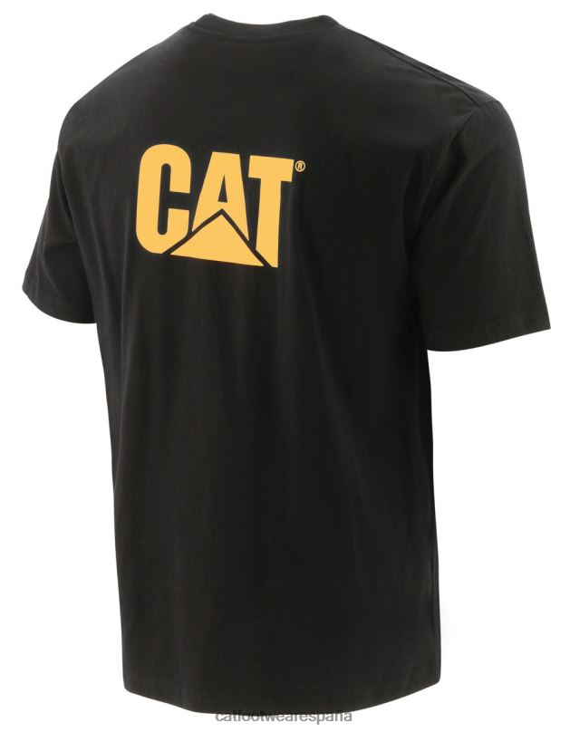 Caterpillar camiseta con bolsillo de la marca registrada negro hombres 4JJT8234 | tops y ropa de abrigo