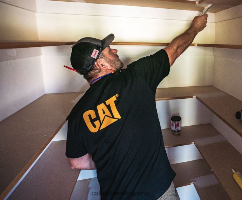 Caterpillar camiseta con bolsillo de la marca registrada rojo hombres 4JJT8236 | tops y ropa de abrigo