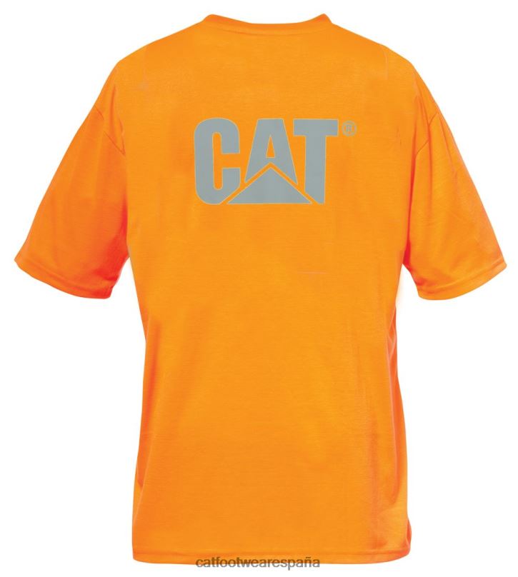 Caterpillar camiseta de alta visibilidad con bolsillo de la marca registrada naranja hombres 4JJT8214 | tops y ropa de abrigo