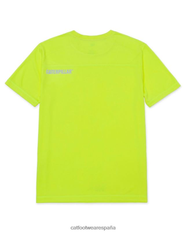 Caterpillar camiseta de manga corta coolmax amarillo de alta visibilidad hombres 4JJT8219 | tops y ropa de abrigo