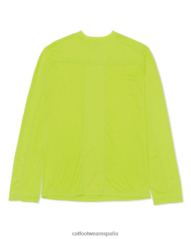 Caterpillar camiseta de manga larga coolmax amarillo de alta visibilidad hombres 4JJT8233 | tops y ropa de abrigo