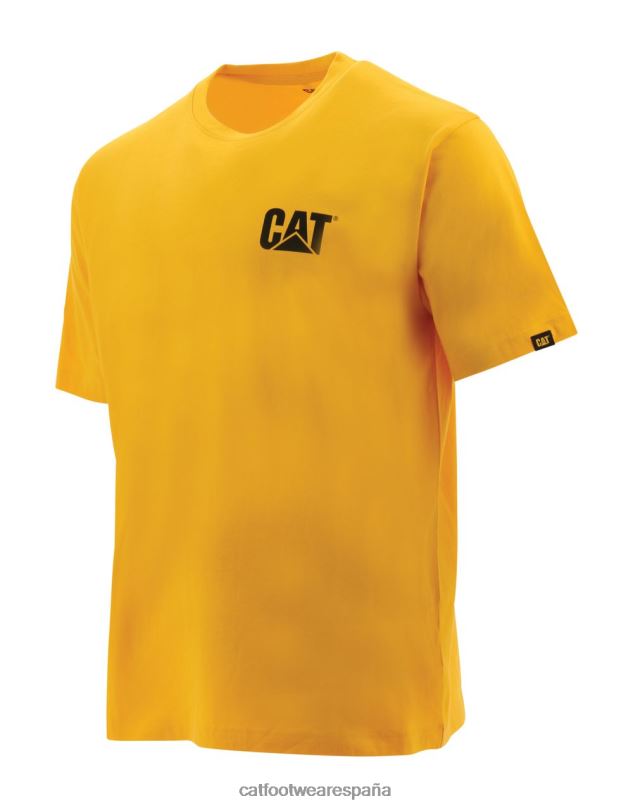 Caterpillar camiseta de marca registrada amarillo hombres 4JJT8211 | tops y ropa de abrigo