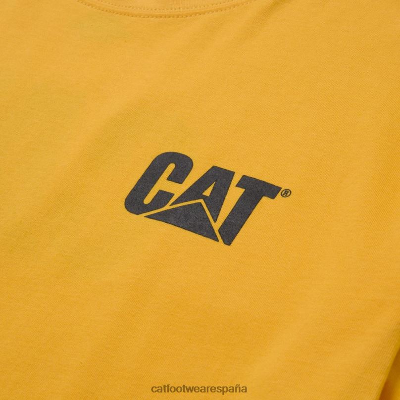 Caterpillar camiseta de marca registrada amarillo hombres 4JJT8211 | tops y ropa de abrigo