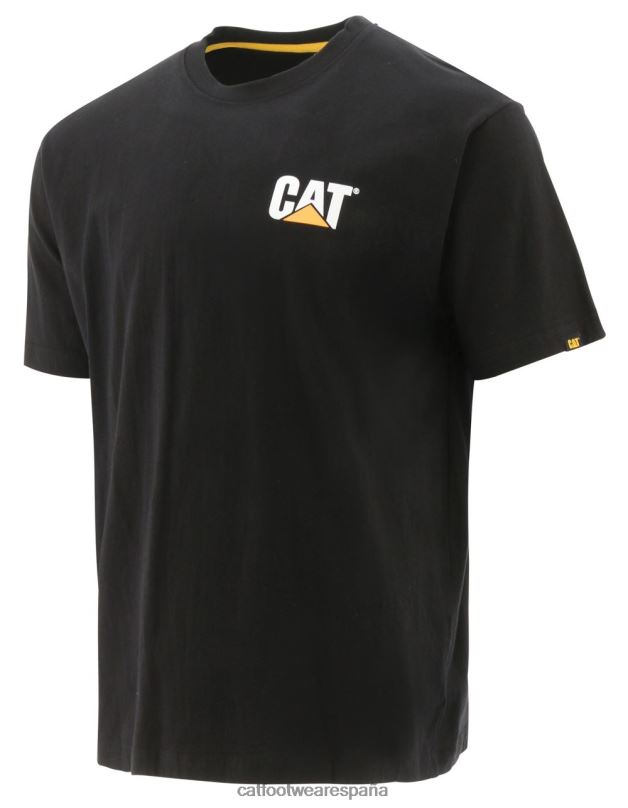 Caterpillar camiseta de marca registrada negro hombres 4JJT8212 | tops y ropa de abrigo