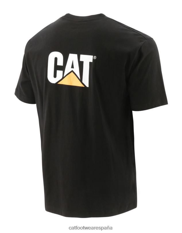 Caterpillar camiseta de marca registrada negro hombres 4JJT8212 | tops y ropa de abrigo