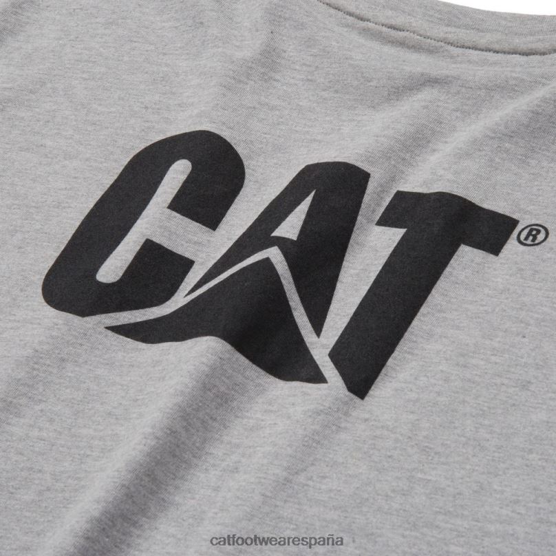 Caterpillar camiseta sin mangas con bolsillo de la marca registrada cuero gris hombres 4JJT8231 | tops y ropa de abrigo