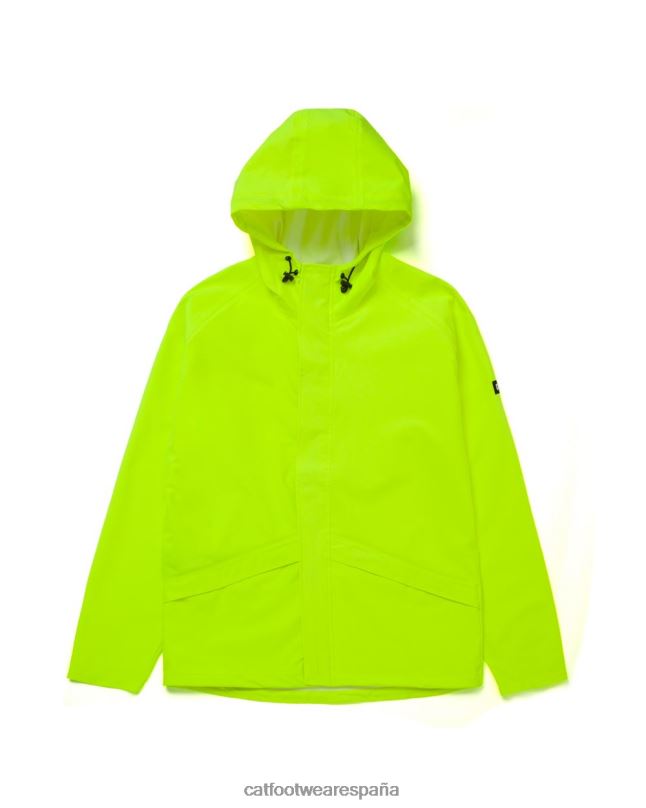 Caterpillar chaqueta de lluvia esencial amarillo de alta visibilidad hombres 4JJT8114 | tops y ropa de abrigo