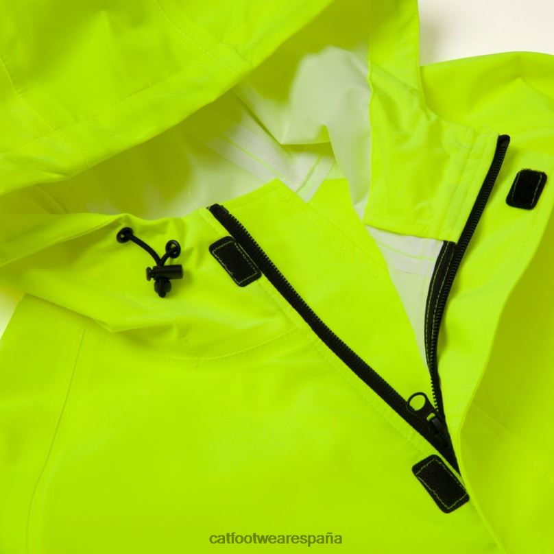 Caterpillar chaqueta de lluvia esencial amarillo de alta visibilidad hombres 4JJT8114 | tops y ropa de abrigo