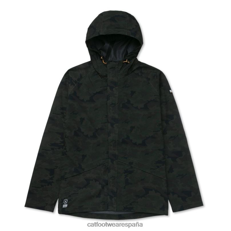 Caterpillar chaqueta de lluvia esencial camuflaje nocturno hombres 4JJT8112 | tops y ropa de abrigo