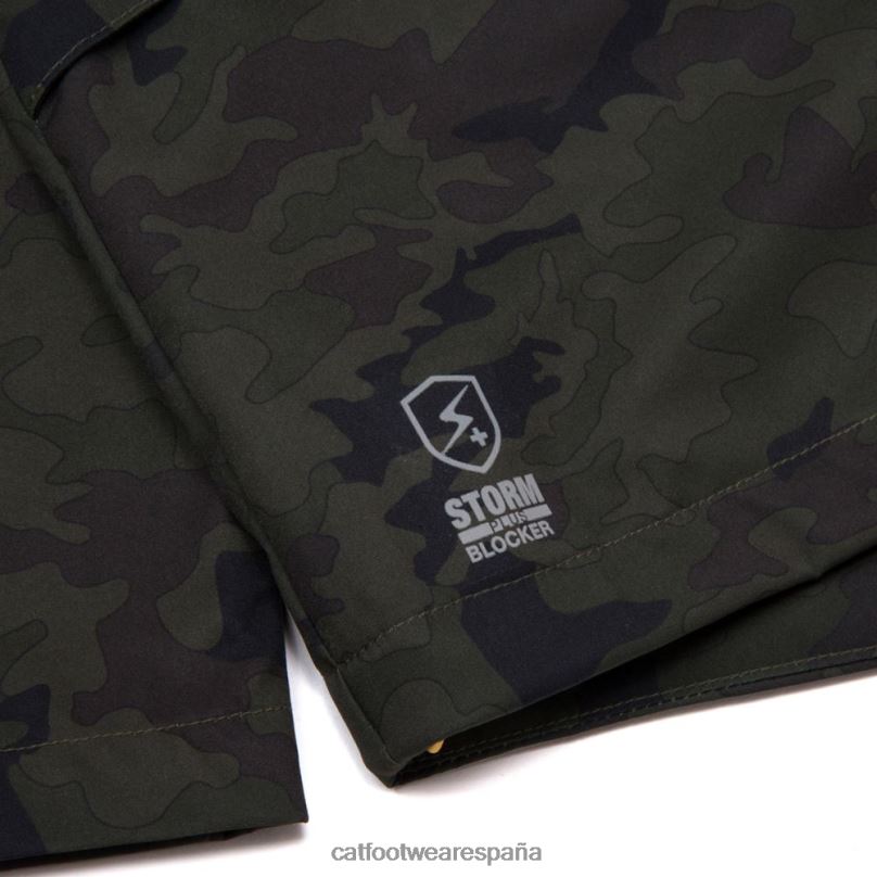Caterpillar chaqueta de lluvia esencial camuflaje nocturno hombres 4JJT8112 | tops y ropa de abrigo