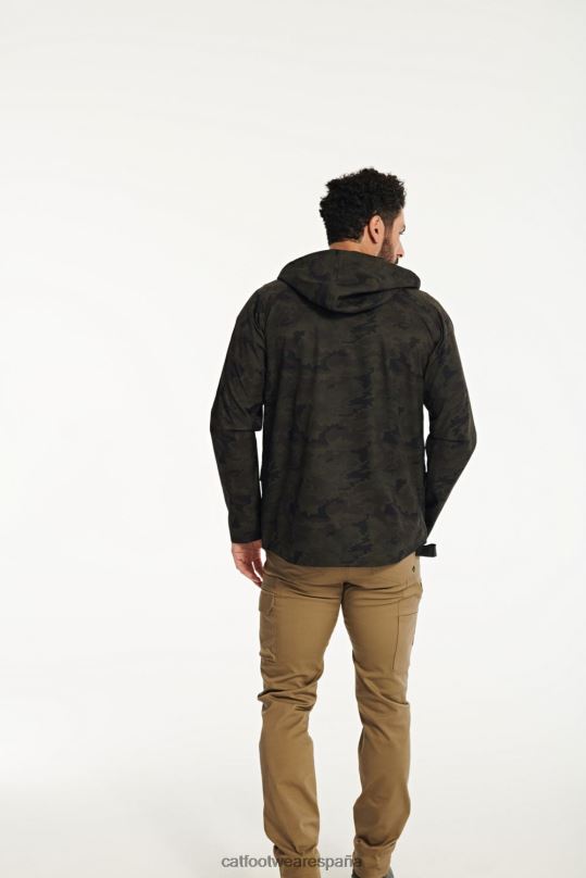 Caterpillar chaqueta de lluvia esencial camuflaje nocturno hombres 4JJT8112 | tops y ropa de abrigo