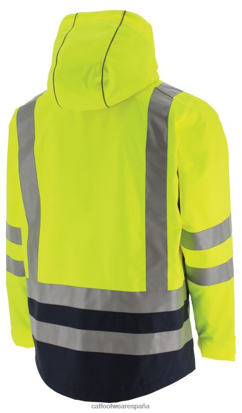 Caterpillar impermeable de alta visibilidad amarillo de alta visibilidad hombres 4JJT8220 | tops y ropa de abrigo