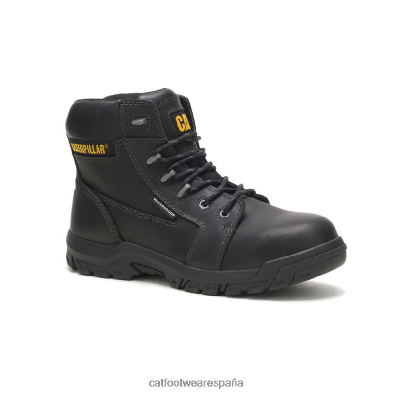 Caterpillar Bota de trabajo con punta de material compuesto resistente al agua y reabsorción negro mujer 4JJT8267 | botas de trabajo
