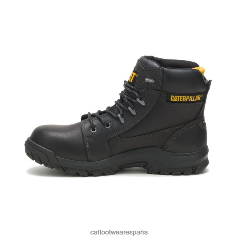 Caterpillar Bota de trabajo con punta de material compuesto resistente al agua y reabsorción negro mujer 4JJT8267 | botas de trabajo