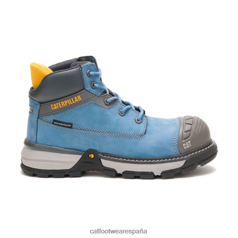 Caterpillar Bota de trabajo impermeable con punta de compuesto de carbono para excavadoras Superlite Cielo azul mujer 4JJT8269 | botas de trabajo