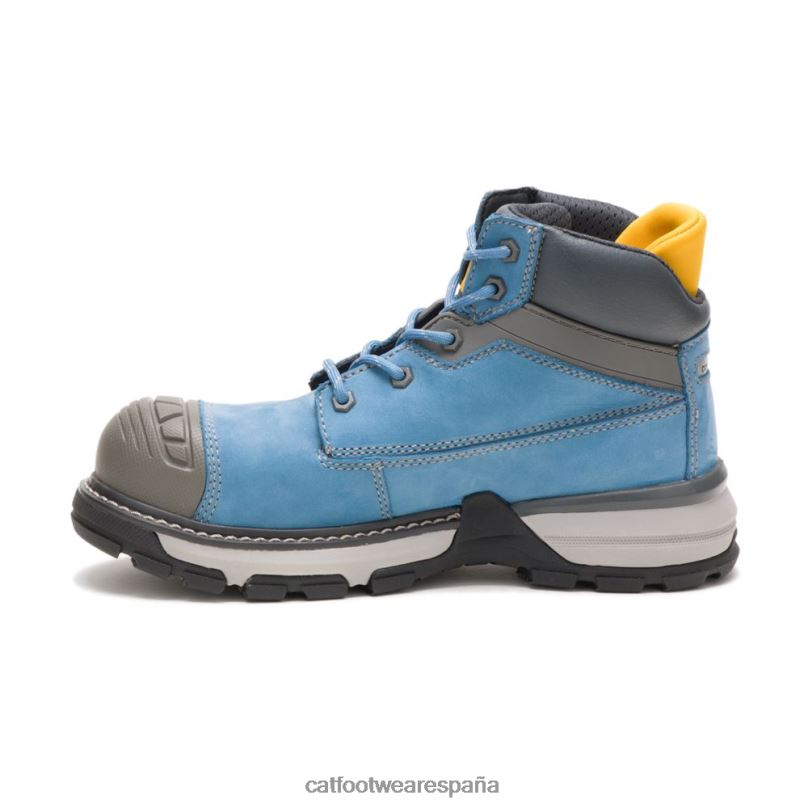 Caterpillar Bota de trabajo impermeable con punta de compuesto de carbono para excavadoras Superlite Cielo azul mujer 4JJT8269 | botas de trabajo