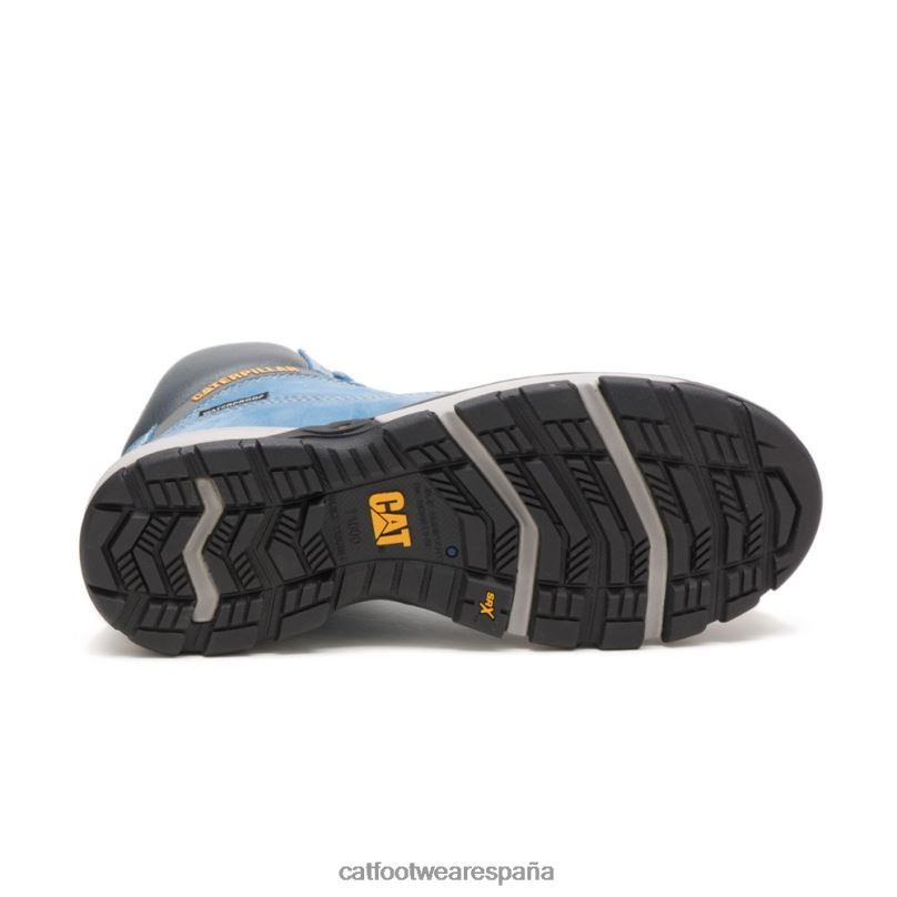 Caterpillar Bota de trabajo impermeable con punta de compuesto de carbono para excavadoras Superlite Cielo azul mujer 4JJT8269 | botas de trabajo