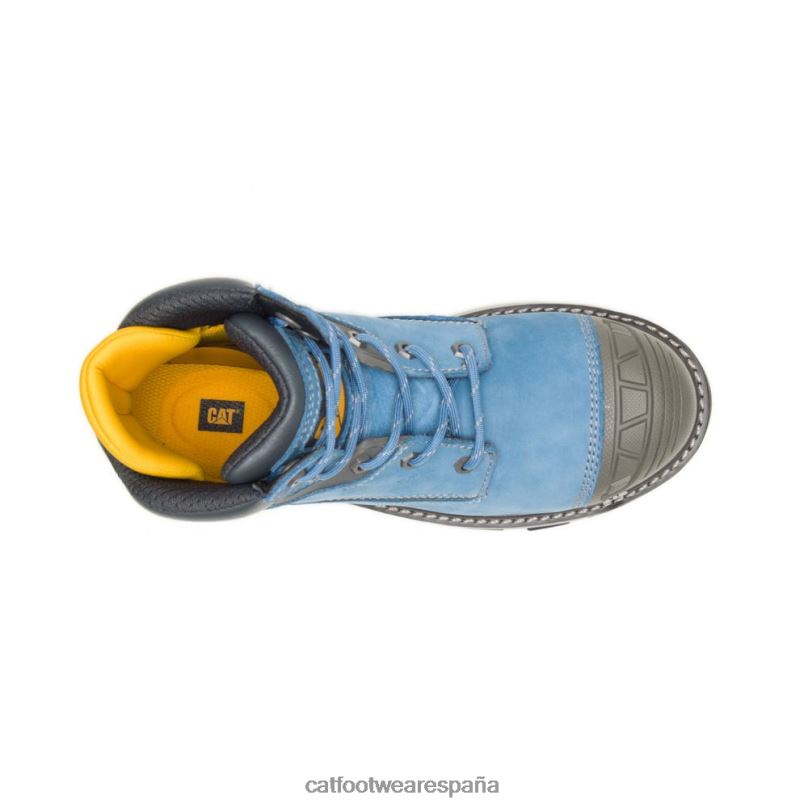 Caterpillar Bota de trabajo impermeable con punta de compuesto de carbono para excavadoras Superlite Cielo azul mujer 4JJT8269 | botas de trabajo