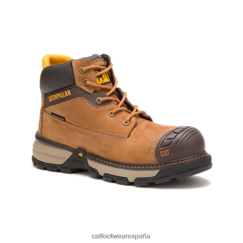 Caterpillar Bota de trabajo impermeable con punta de compuesto de carbono para excavadoras Superlite sudán marrón mujer 4JJT8268 | botas de trabajo