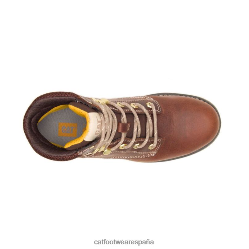 Caterpillar bota de trabajo con puntera de acero de cachemira de 6\" leonado mujer 4JJT8279 | botas de trabajo