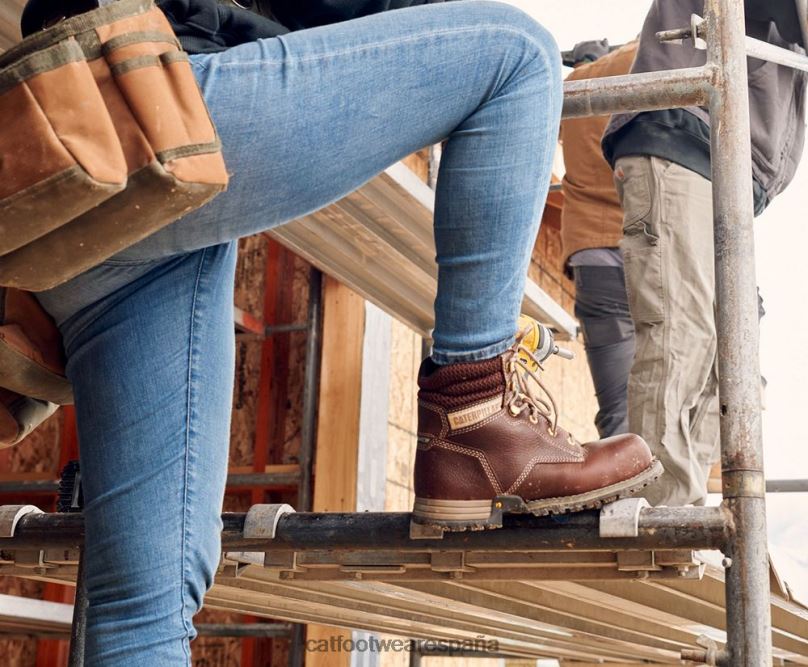 Caterpillar bota de trabajo con puntera de acero de cachemira de 6\" leonado mujer 4JJT8279 | botas de trabajo