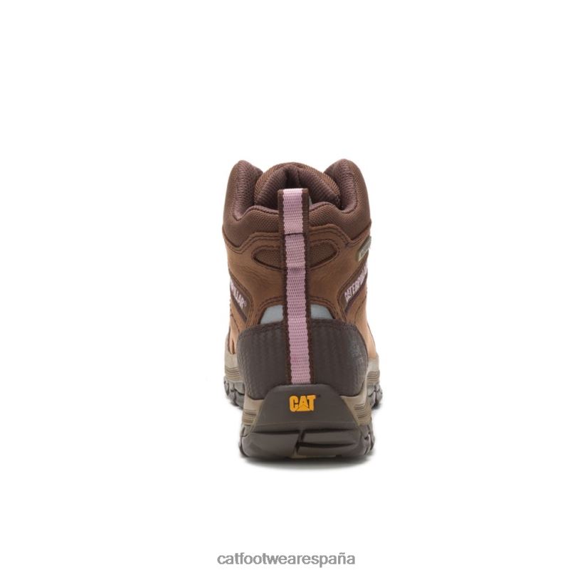 Caterpillar bota de trabajo impermeable con punta de material compuesto ally marrón mujer 4JJT8282 | botas de trabajo