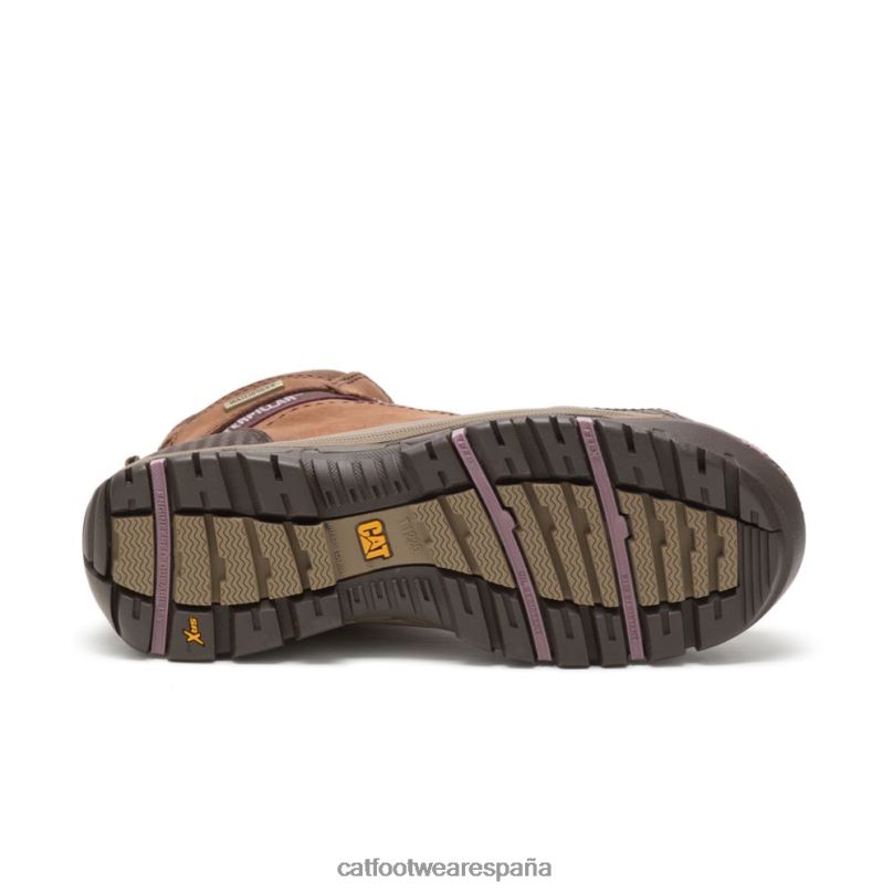 Caterpillar bota de trabajo impermeable con punta de material compuesto ally marrón mujer 4JJT8282 | botas de trabajo