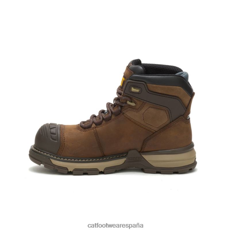 Caterpillar bota de trabajo impermeable con punta de material compuesto de carbono thinsulate superlite para excavadoras marron oscuro mujer 4JJT8283 | botas de trabajo
