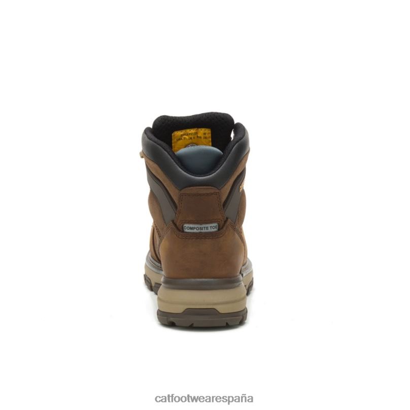Caterpillar bota de trabajo impermeable con punta de material compuesto de carbono thinsulate superlite para excavadoras marron oscuro mujer 4JJT8283 | botas de trabajo