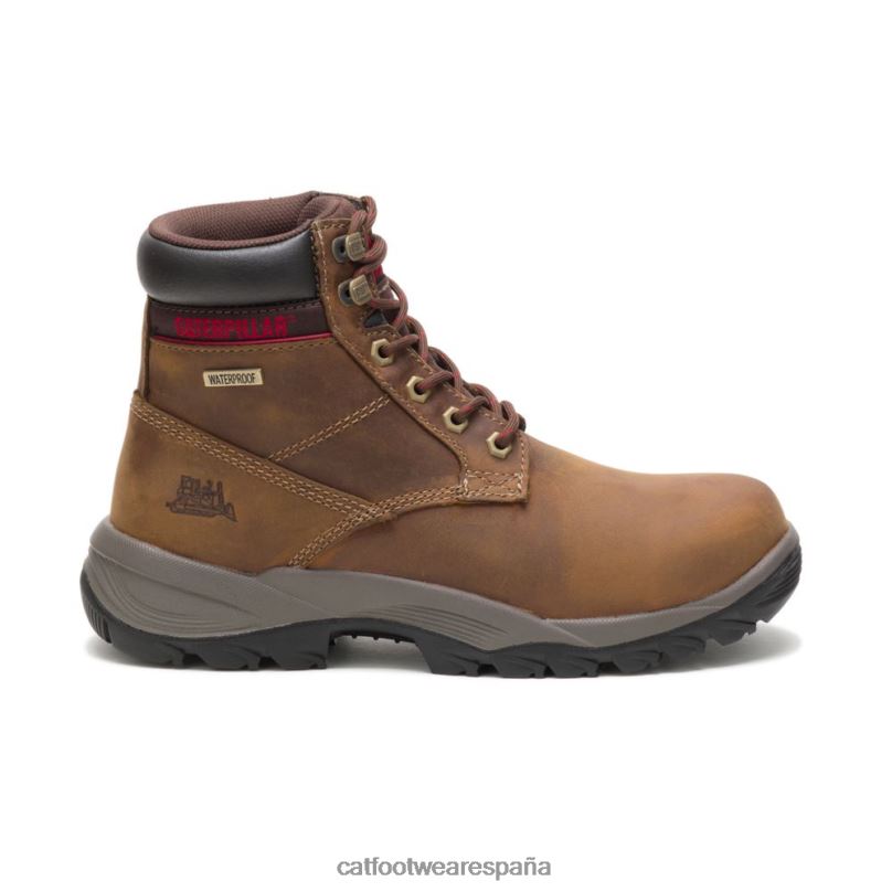 Caterpillar bota de trabajo impermeable dryverse de 6" beige obscuro mujer 4JJT8302 | botas de trabajo
