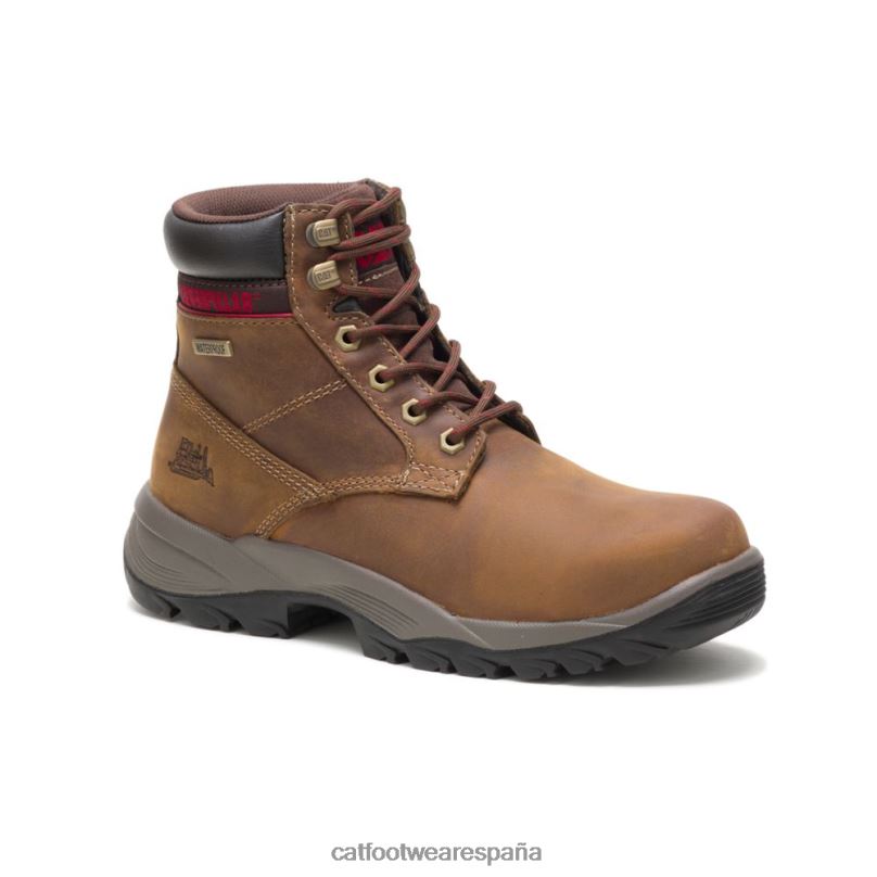 Caterpillar bota de trabajo impermeable dryverse de 6\" beige obscuro mujer 4JJT8302 | botas de trabajo