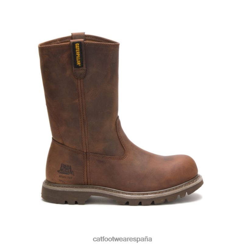 Caterpillar bota de trabajo revolver con punta de acero beige obscuro mujer 4JJT8272 | botas de trabajo