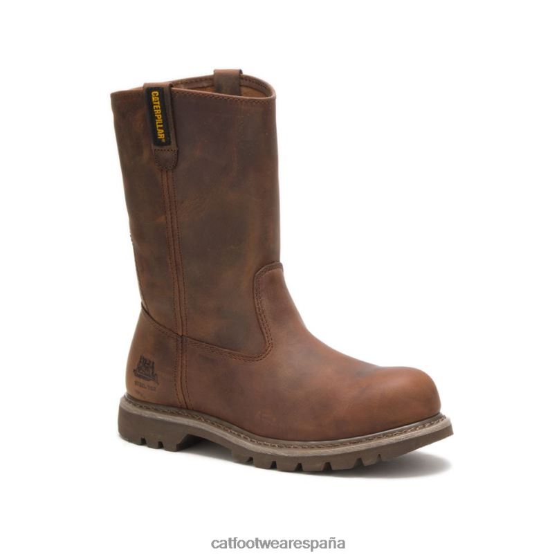 Caterpillar bota de trabajo revolver con punta de acero beige obscuro mujer 4JJT8272 | botas de trabajo
