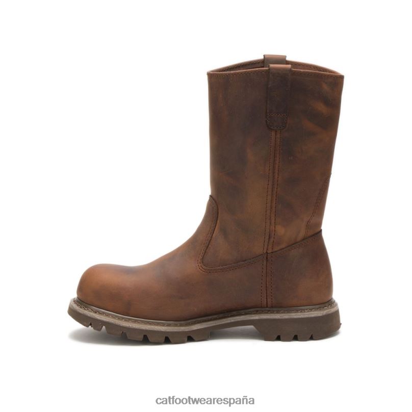 Caterpillar bota de trabajo revolver con punta de acero beige obscuro mujer 4JJT8272 | botas de trabajo