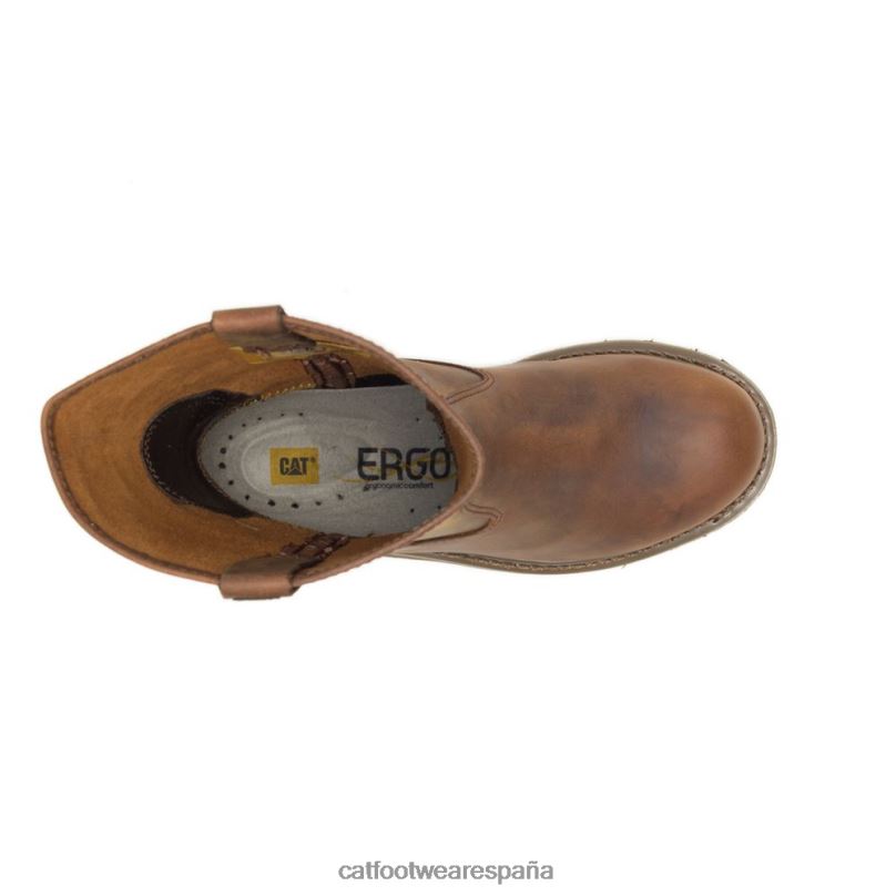Caterpillar bota de trabajo revolver con punta de acero beige obscuro mujer 4JJT8272 | botas de trabajo