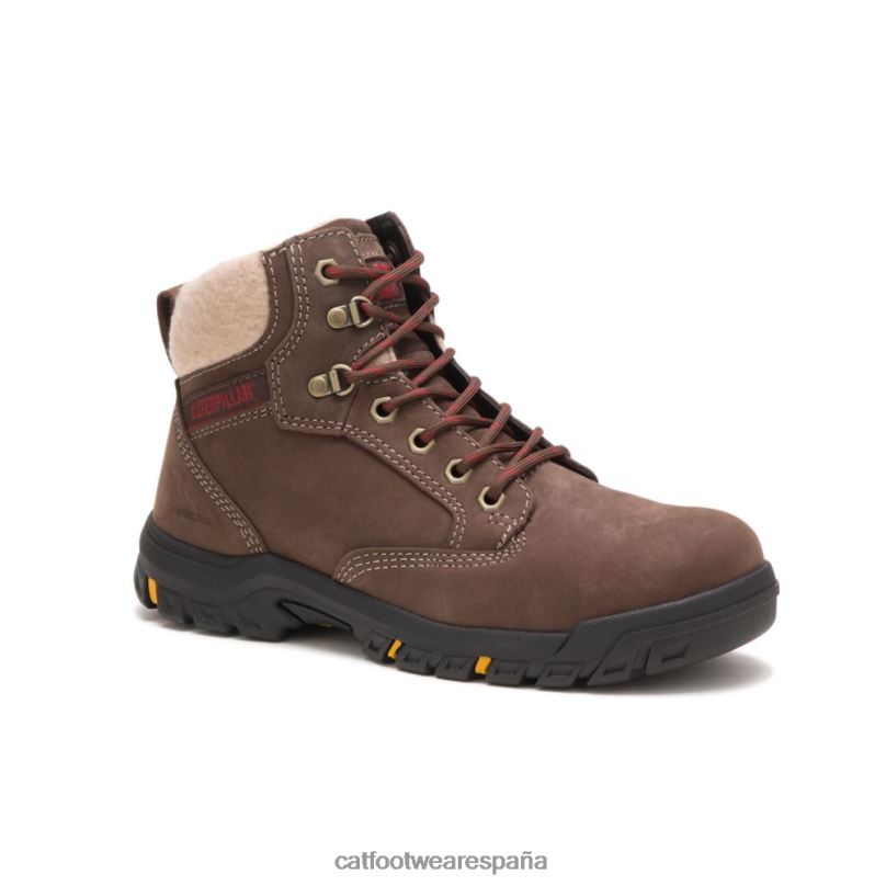 Caterpillar bota de trabajo tess con punta de acero chocolate mujer 4JJT8271 | botas de trabajo