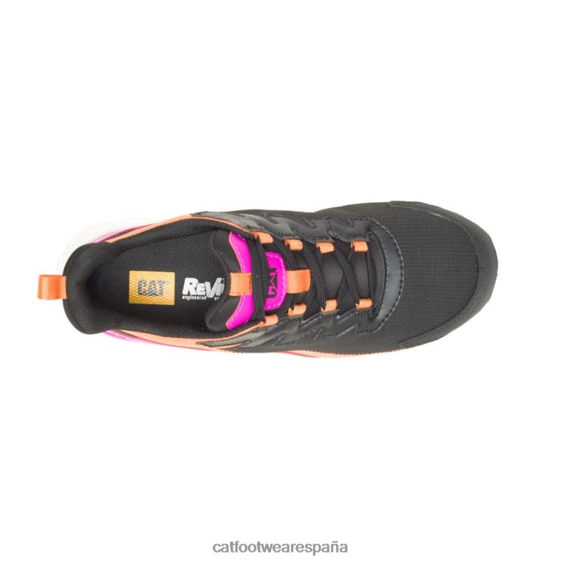 Caterpillar Zapato de trabajo con punta de compuesto de carbono Streamline Runner negro/rosa mujer 4JJT8289 | zapatos de trabajo