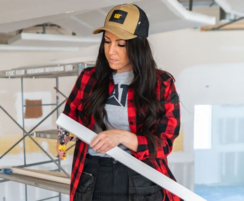 Caterpillar camisa con motivo de cuadros de búfalo rojo mujer 4JJT8318 | tops y ropa de abrigo