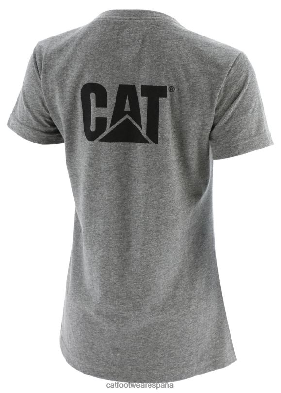 Caterpillar camiseta de marca registrada gris mujer 4JJT8310 | tops y ropa de abrigo
